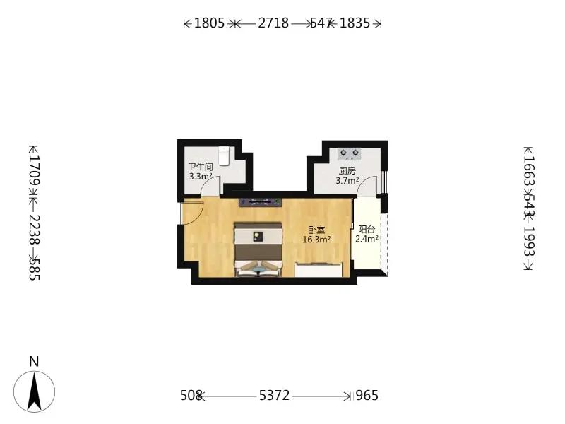 整租·广州融创文旅城(雪域华府B1区)