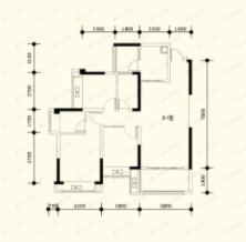 3室2厅2卫建面101平户型图