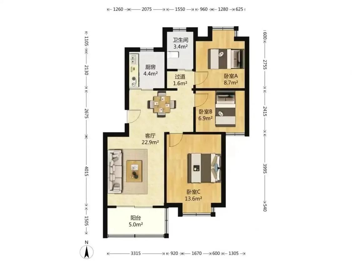 整租·摄山星城(步青苑)