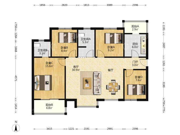 整租·嘉园蓝湖九郡