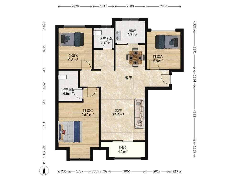 整租·普罗旺世(龙之梦东苑)