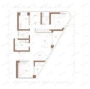 东海富汇豪庭3室2厅2卫户型图