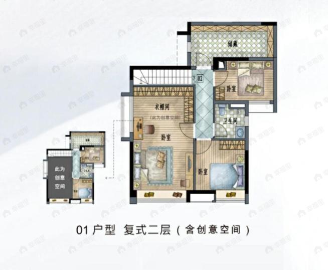 保利半岛4室2厅2卫户型图