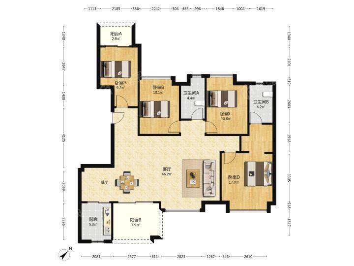 整租·万科府前一号