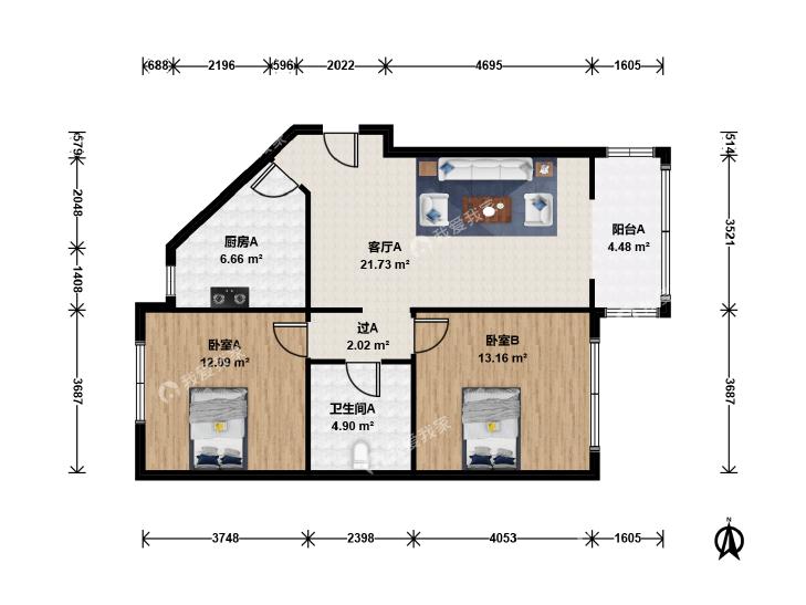 整租·建西苑(南里)