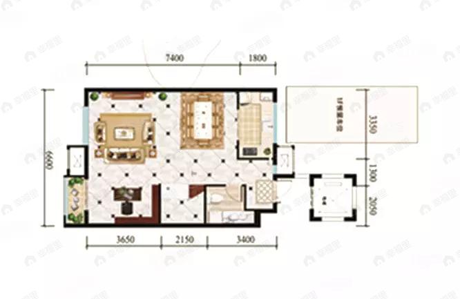 建面147平户型图