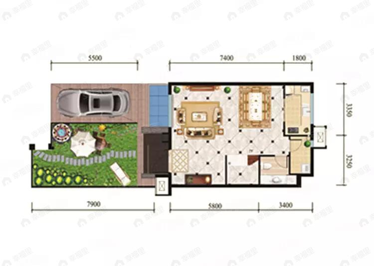 亿利国际生态岛户型图