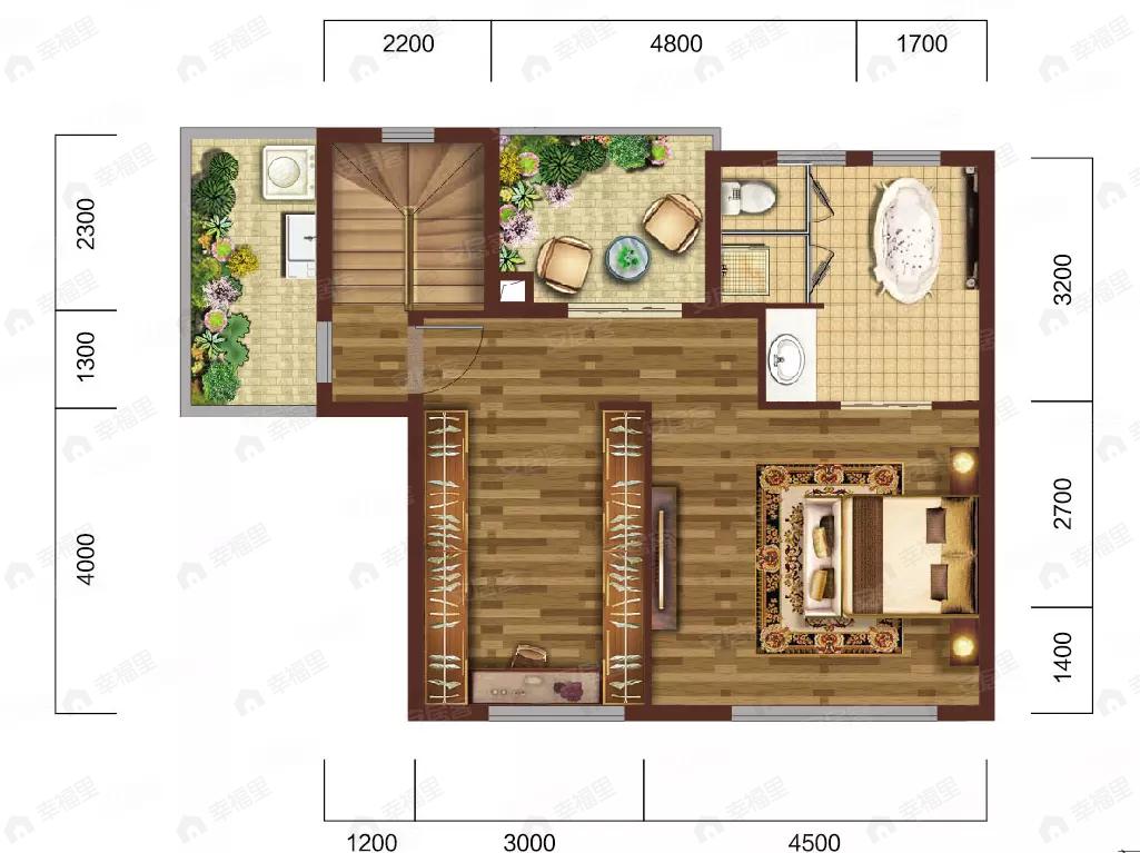 建面184平户型图