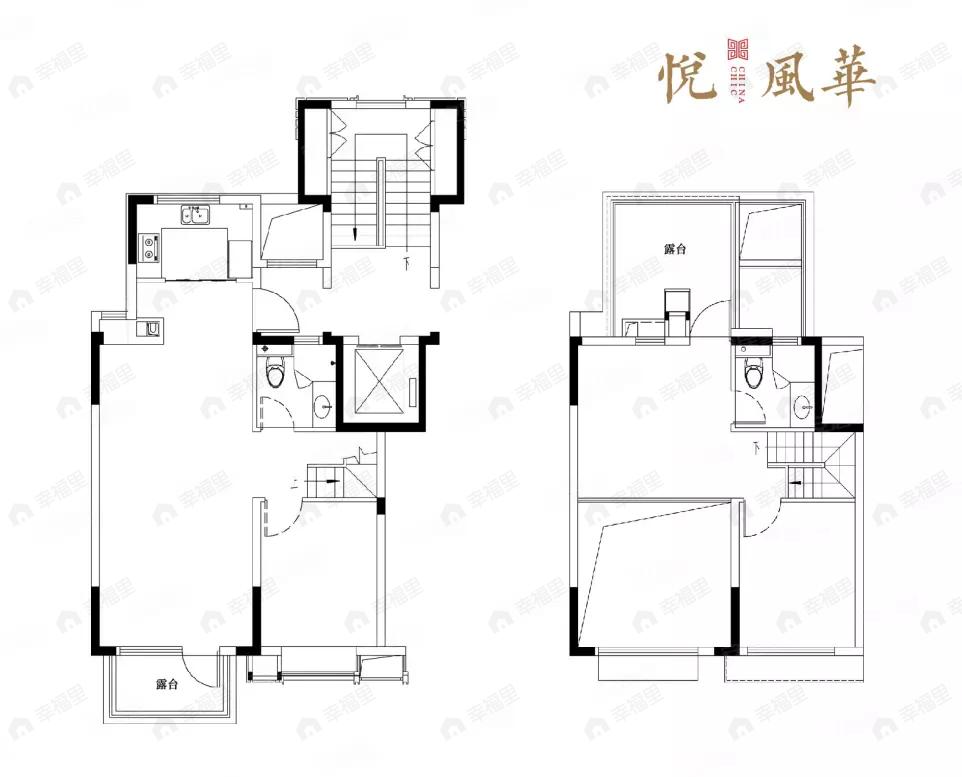 建面120平户型图