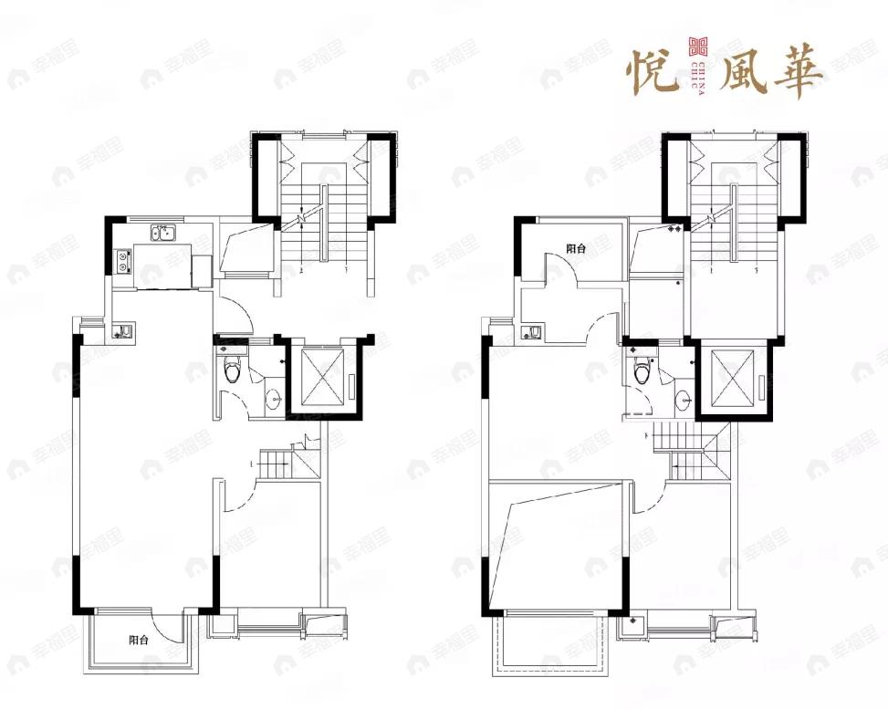 金地保利悦风华户型图
