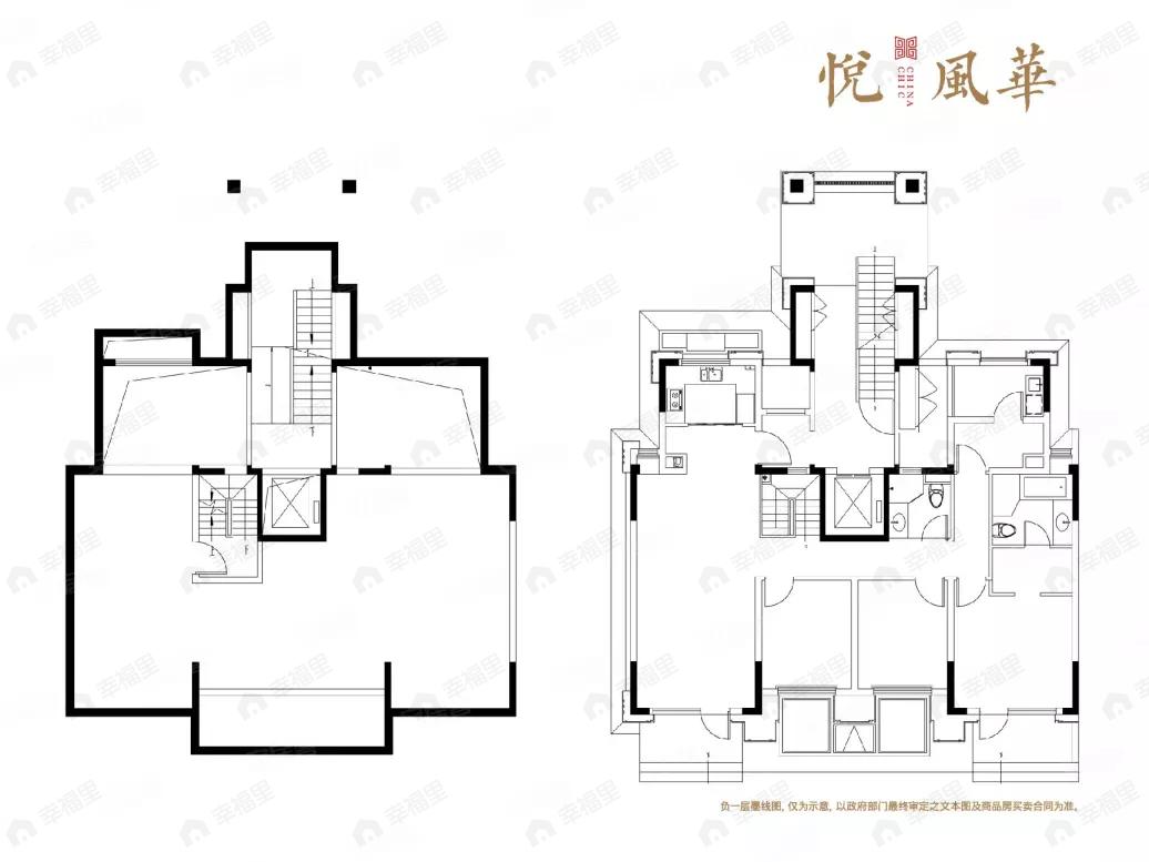 建面140平户型图