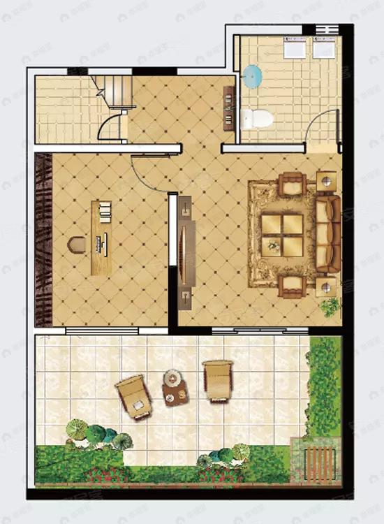 3室2厅2卫建面158平户型图