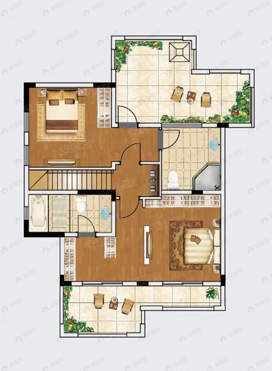 建面163平户型图