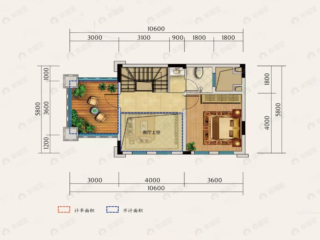 鲁能城中央公馆户型图