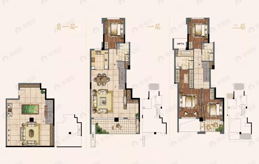4室2厅3卫建面241平南|北户型图