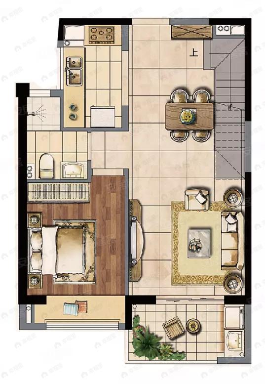 建发泱誉4室2厅3卫户型图