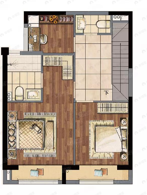 建发泱誉4室2厅3卫户型图