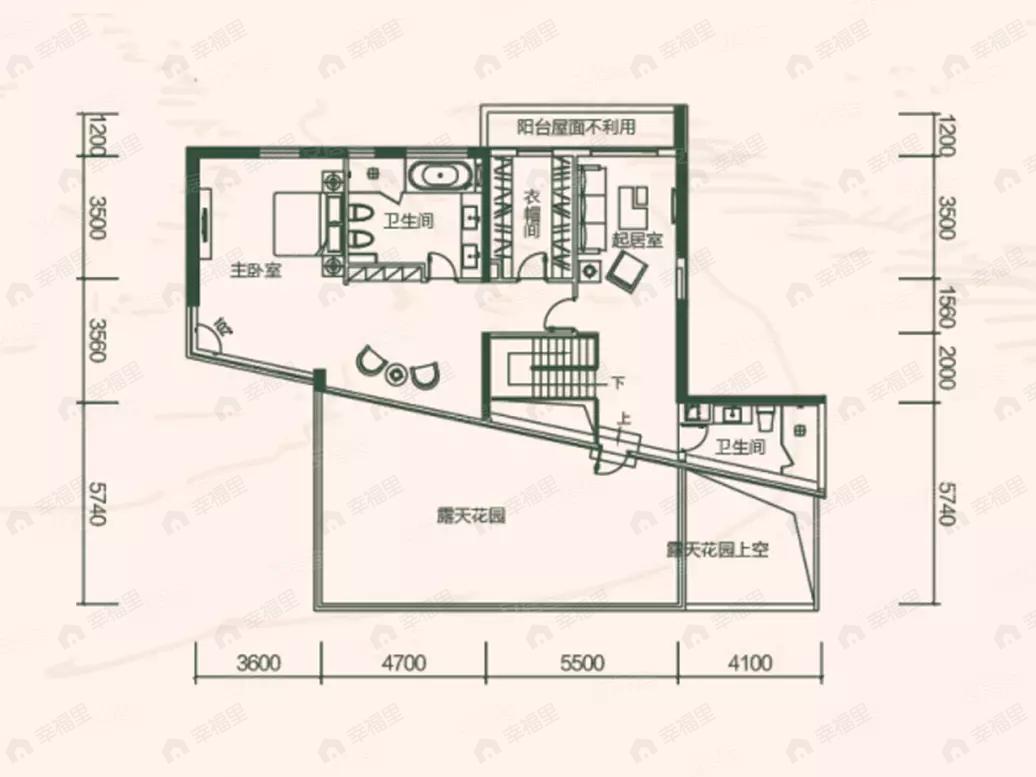 3室2厅4卫建面341平户型图