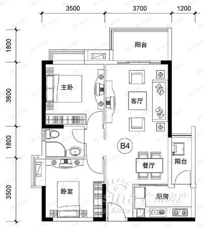 保利中宇广场户型图