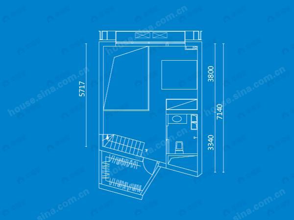 1室1厅2卫建面100平undefined户型图