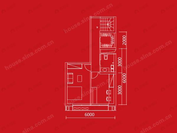1室1厅2卫建面100平undefined户型图