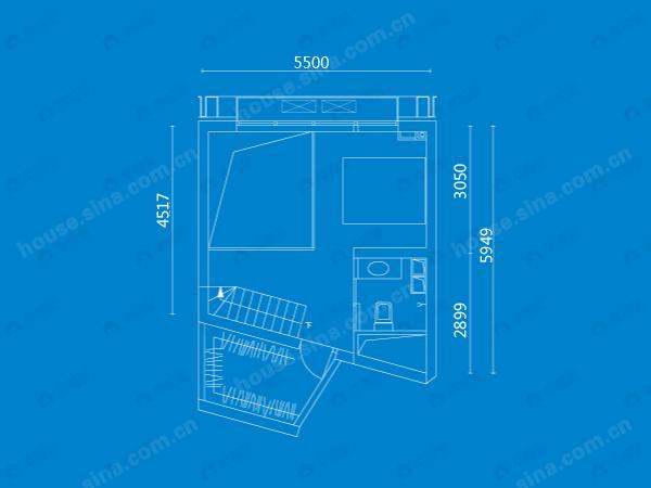 1室1厅2卫建面100平undefined户型图