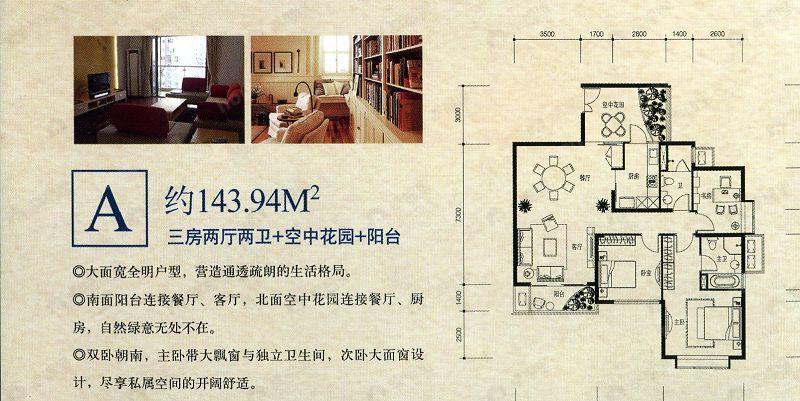 建面100平户型图