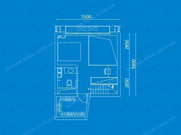 1室1厅2卫建面100平undefined户型图