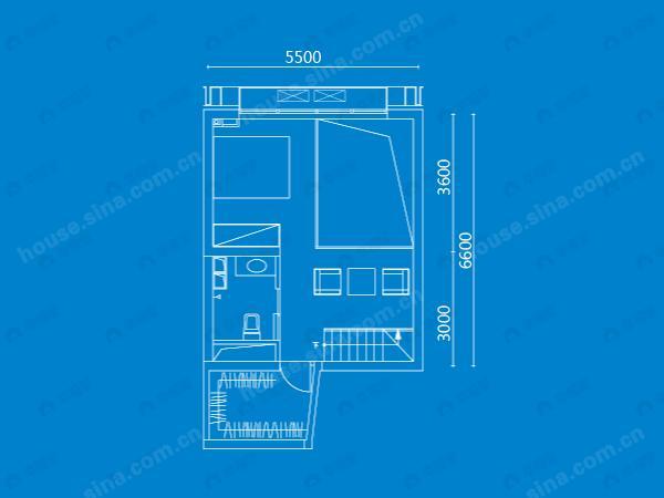 1室1厅2卫建面100平undefined户型图