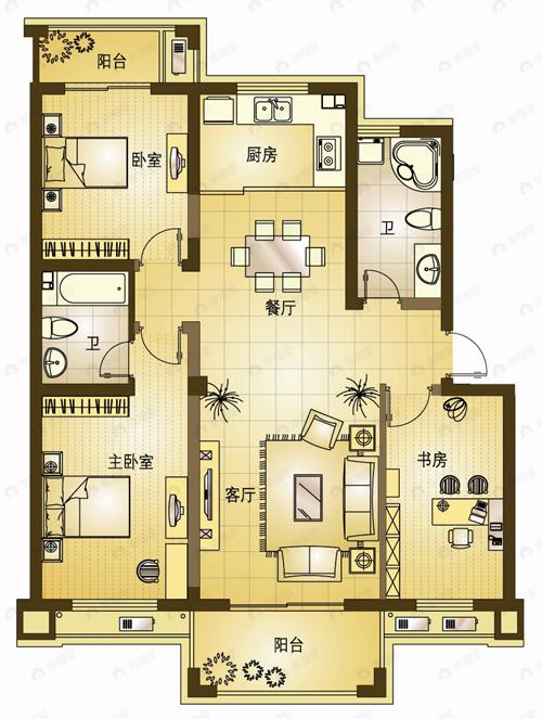锦南花苑户型图