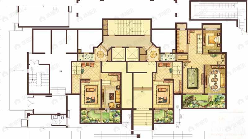建面100平户型图