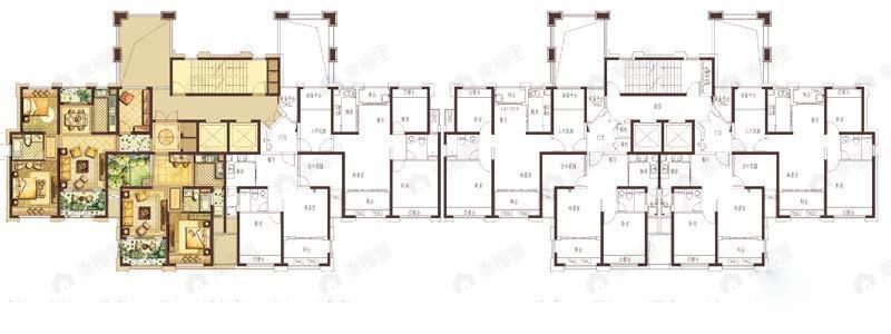 建面100平户型图