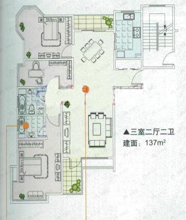 建面100平undefined户型图
