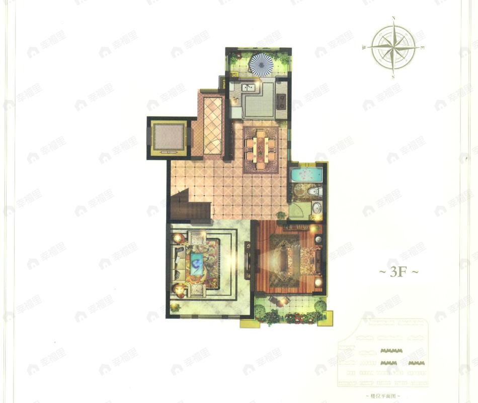 建面100平户型图