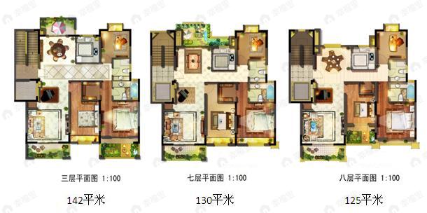 建面100平户型图