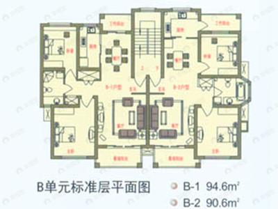 建面100平户型图