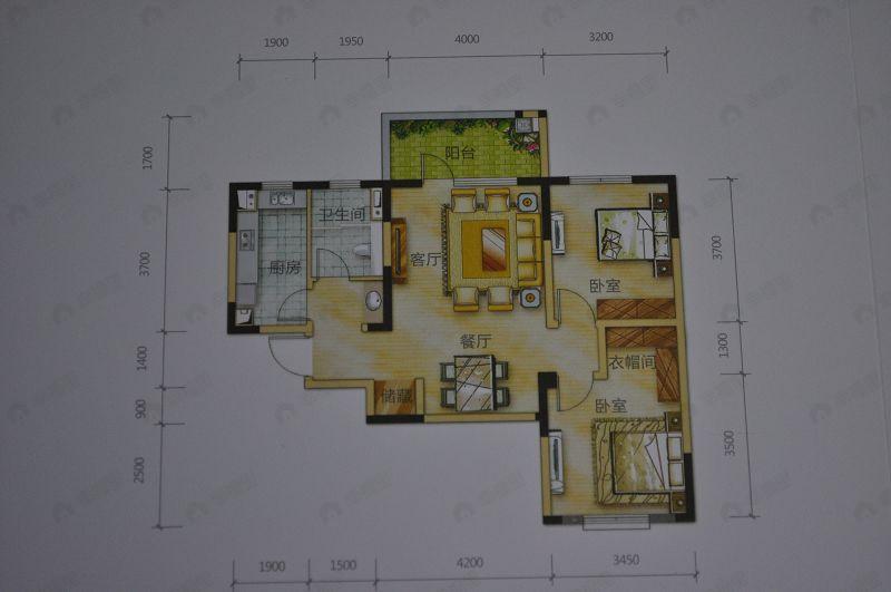 建面89平户型图