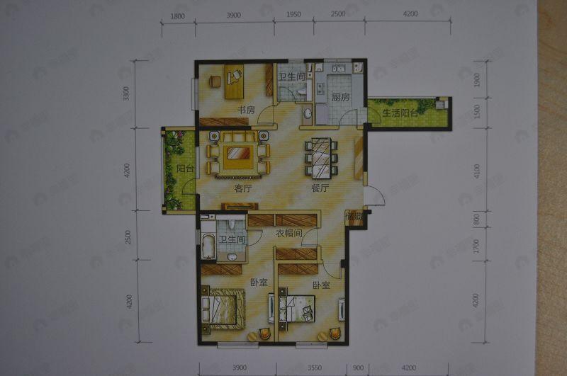 朗诗绿色街区1室户型图