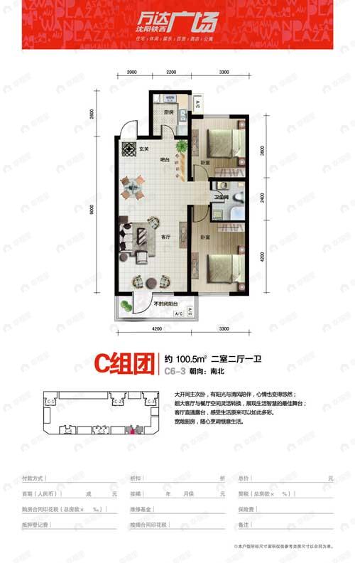 建面100平undefined户型图