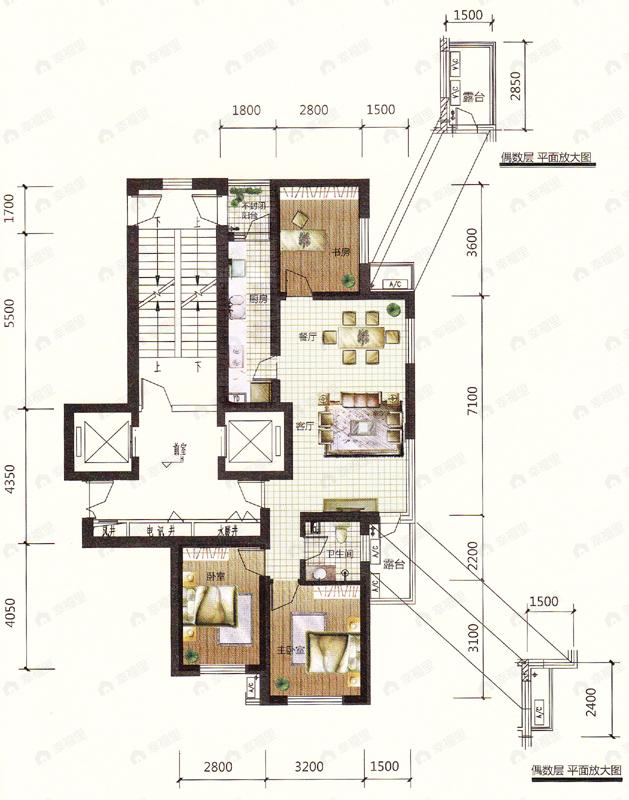 建面100平undefined户型图