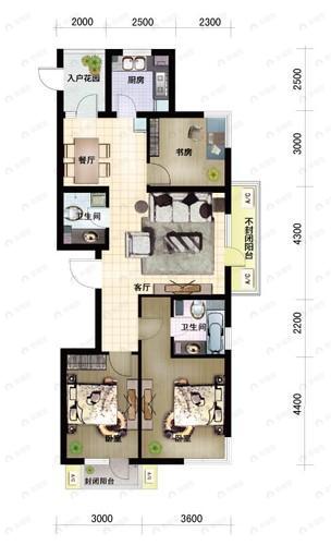 建面127平undefined户型图