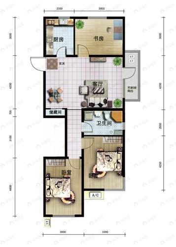 建面114平undefined户型图