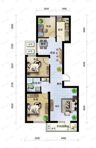 建面109平undefined户型图