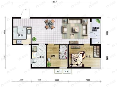 建面87平undefined户型图