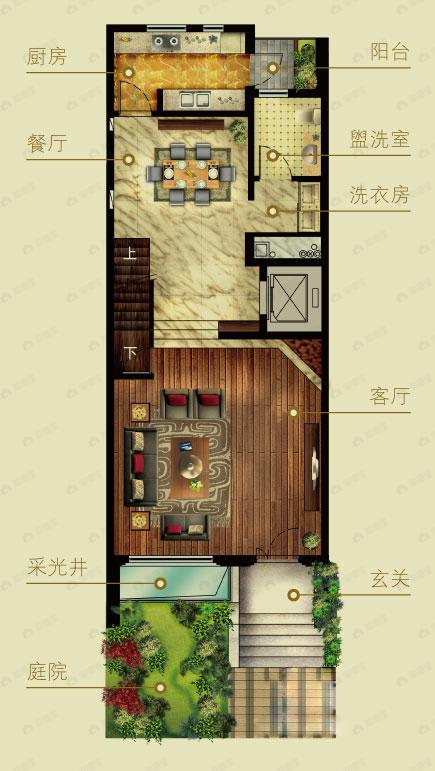 4室4厅3卫建面100平undefined户型图