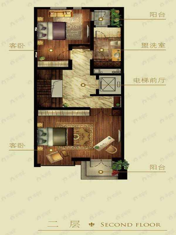 2室1卫建面100平undefined户型图