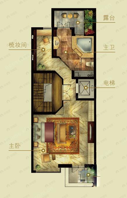 4室4厅3卫建面100平undefined户型图