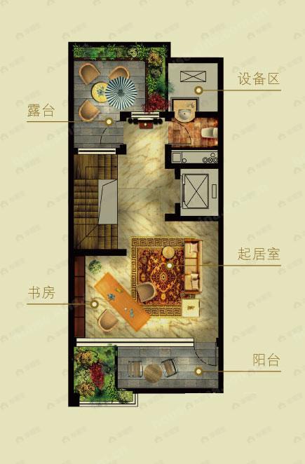 4室4厅3卫建面100平undefined户型图