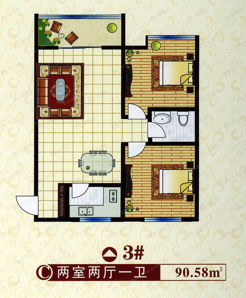 旭景兴园户型图