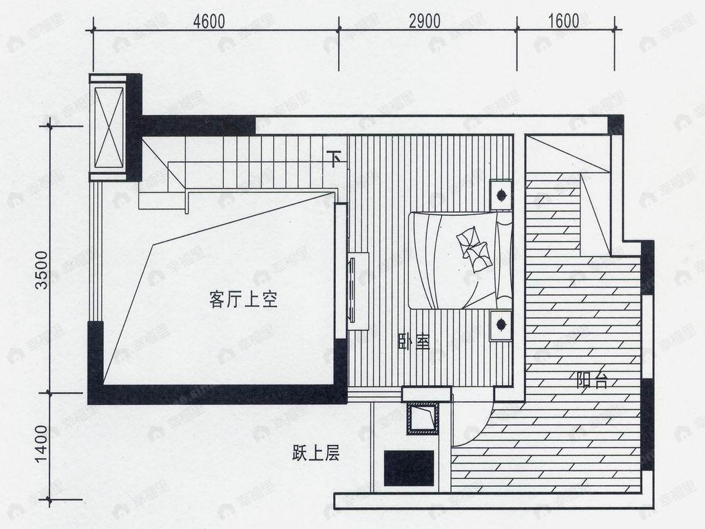 建面45平户型图